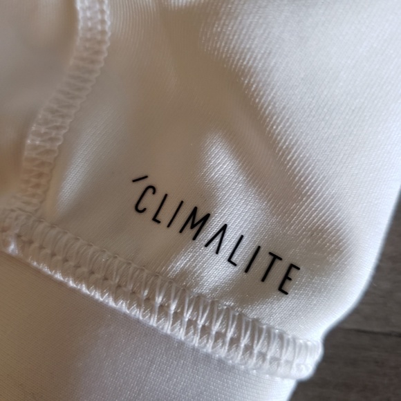 ADIDAS Womens White/Black Sports Bra - Picture 7 of 10